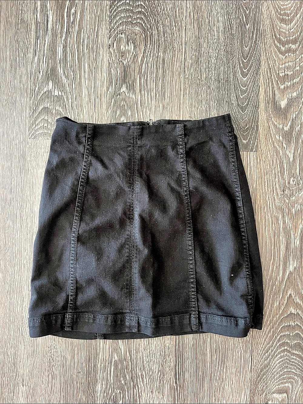 Free People Modern Femme Mini Skirt Black